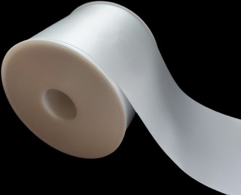 [A-022835] Dubbelsatijn Creative Ribbon Offwhite Stevig voor lintprinters 75 mm x 25 m
