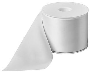 [A-022837] Dubbelsatijn Creative Ribbon Wit Stevig voor lintprinters 40 mm x 25 m