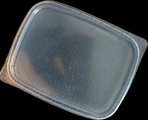 [A-016707] Losse deksels ca. 10 stuks passend op artikel 018249 pp bakje transparant 250 cc
