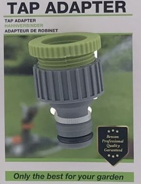 [A-022422] Tap Adapter Tuinslang - 1/2" - 3/4" direct op kraan aan te sluiten