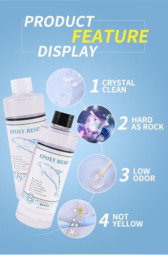 [A-024162] Epoxy giethars A en B 1:1 500+500 ml clear epoxy resin crystal clear art resin