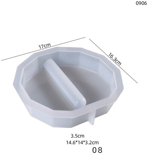 [A-024301] Siliconenmal Vierkant Multyhook 08 reageerbuis Epoxy resin 16 cm per stuk