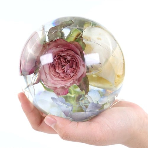 [A-024353] Siliconenmal Bol rond Epoxy resin zeep kaarsen 45 mm per stuk