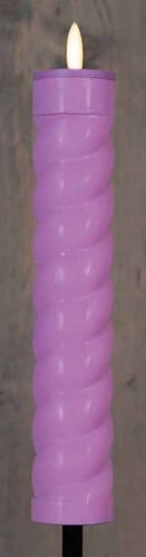 [A-025699] LED Fakkel Solar Lila Swirl Anna's Collection met timer 21x4 cm op 76 cm steker per stuk