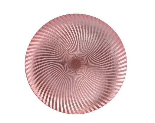 [A-027694] Onderbord parelmoer roze 33 cm rond kunststof