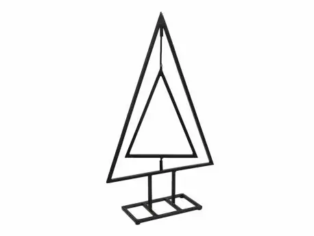 [A-027714] Metalen Frame Kerstboom Movable Zwart op voet 25x8x40.5 cm