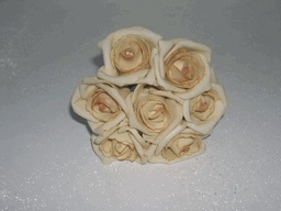 [A-027754] Foamroos Emilia Cava Sand 6 cm doos bundel 7 stuks