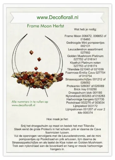 [A-027755] Frame Moon Herfst Stel zelf je pakket samen 
