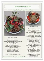 [A-027760] Parallel bloemstuk op Metalen Frame Tray met Sideau Natural Foam Stel zelf je pakket samen