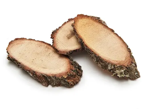 [A-027788] Boomstamschijfjes Eikenschijfjes Ovaal Houten Schijfjes   +/- 10cm / 4 st