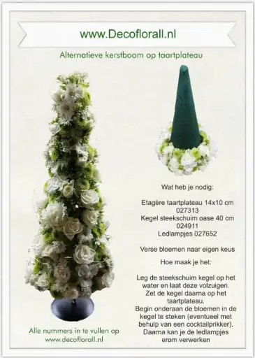 [A-027793] Alternatieve kerstboom op Frame Taartplateau Stel zelf je pakket samen 