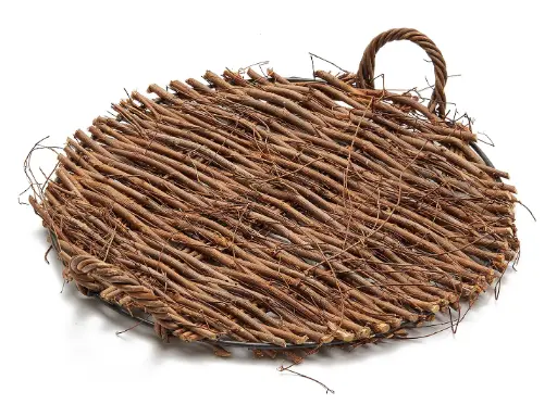 [A-027798] Dienblad Twiggy Natuur  Rond  37 cm  