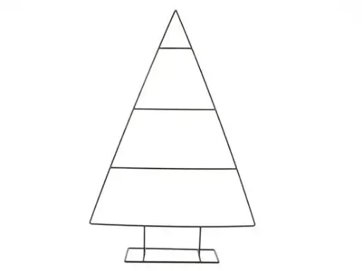 [A-027807] Metalen frame Grote Kerstboom ca. 78 cm incl. voet horizontale liggers 54*12*78 cm 