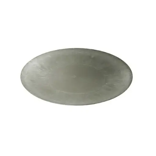[A-027816] Actie Onderbord Loodlook Rond Basic Grey Grijs 40 cm Doos 16st