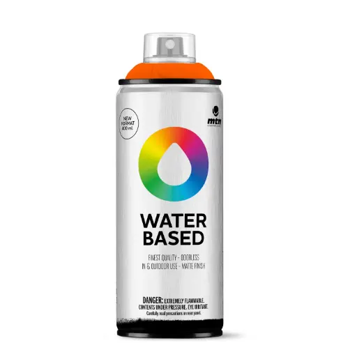 [A-027943] Flower Decor Verfspray Waterbasis voor Verse bloemen Styropor en Graffiti Azo Oranje 400ml