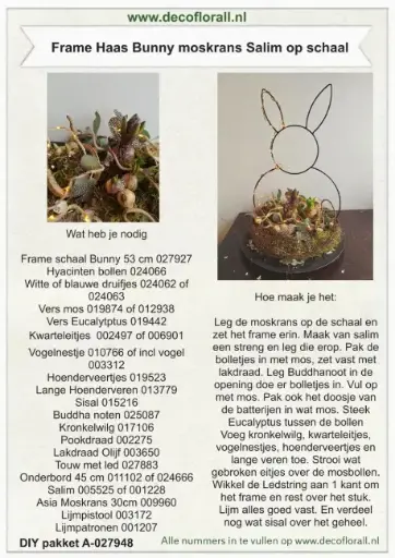 [A-027948] Haas Bunny moskrans Salim op schaal Stel zelf je pakket samen