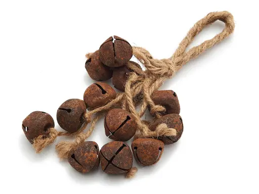 [A-027975] Kranshanger roest belletjes 21 cm