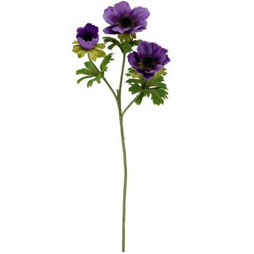 [A-028048] Anemoon Paars Zijdenbloem 56 cm per stuk