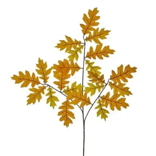 [A-028016] Eikenblad tak Geel/Oranje 68 cm per stuk