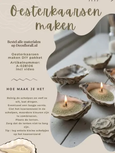 [A-028106] Oesterkaarsen maken DIY Stel zelf je pakket samen 