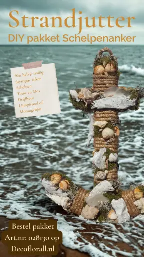 [A-028131] Strandjutter Schelpenanker XL DIY Stel zelf je pakket samen